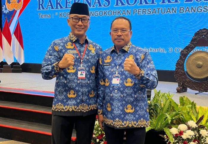 Sekretaris Daerah Prov. Kalteng H. Nuryakin bersama Ketua Umum DP KORPRI Nasional Zudan Arif Fakrulloh