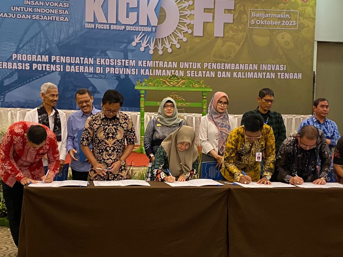 Kick off program penguatan ekosistem kemitraan untuk pengembangan inovasi berbasis potensi daerah di Provinsi Kalsel dan Kalteng