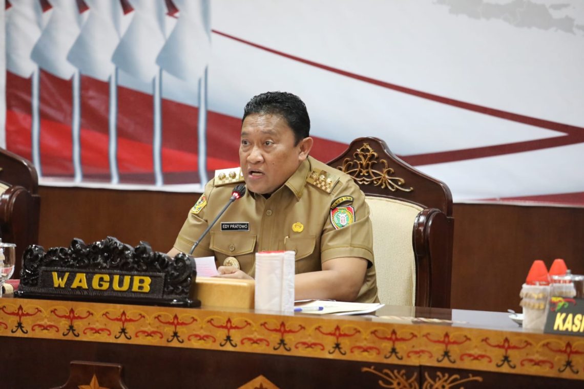 Wagub Edy Pratowo Ikuti Rakorsus Peningkatan Upaya Penanggulangan Karhutla