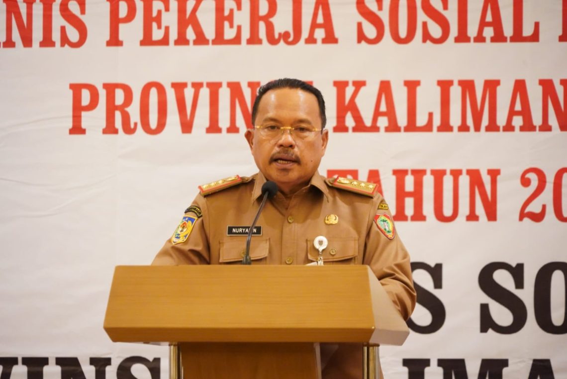 Sekretaris Daerah Prov. Kalteng H. Nuryakin saat menyampaikan sambutannya