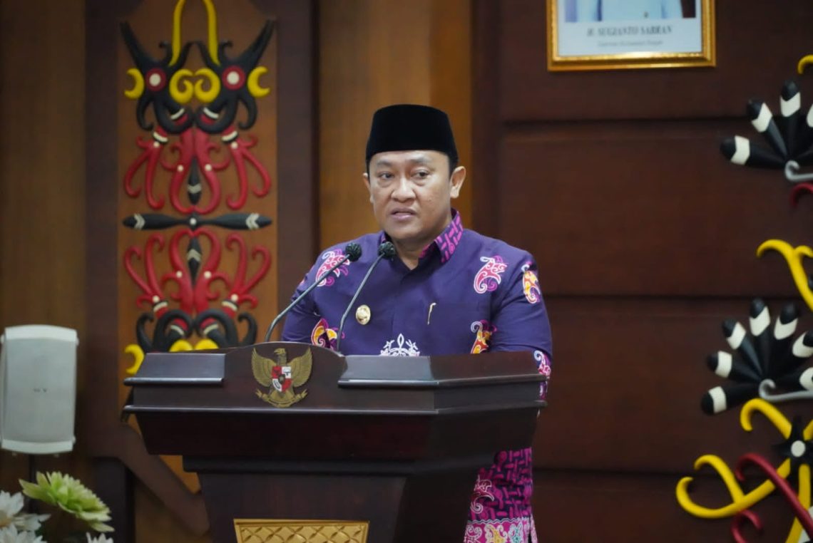 Wakil Gubernur Kalimantan Tengah H. Edy Pratowo saat menyampaikan sambutannya