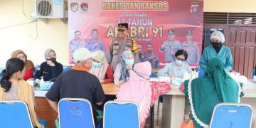 Polres Pulpis Gelar Bakti Kesehatan, Peringati 32 Tahun Pengabdian Akabri 91