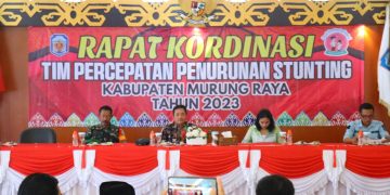 Pemerintah Kabupaten Murung Raya Gelar Rakor Tim Percepatan Penurunan Stunting