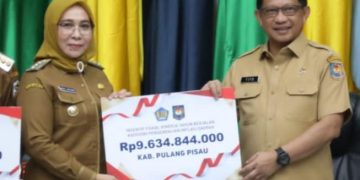 Provinsi Kalteng Melalui Kabupaten Pulang Pisau Mendapatkan Insentif Fiskal Rp.9,6 M