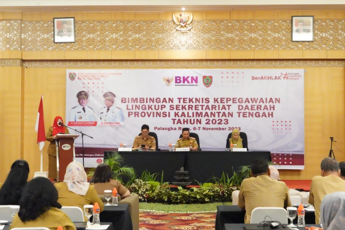 Pembukaan Bimtek Administrasi Kepegawaian di Lingkungan Setda Prov. Kalteng Tahun 2023