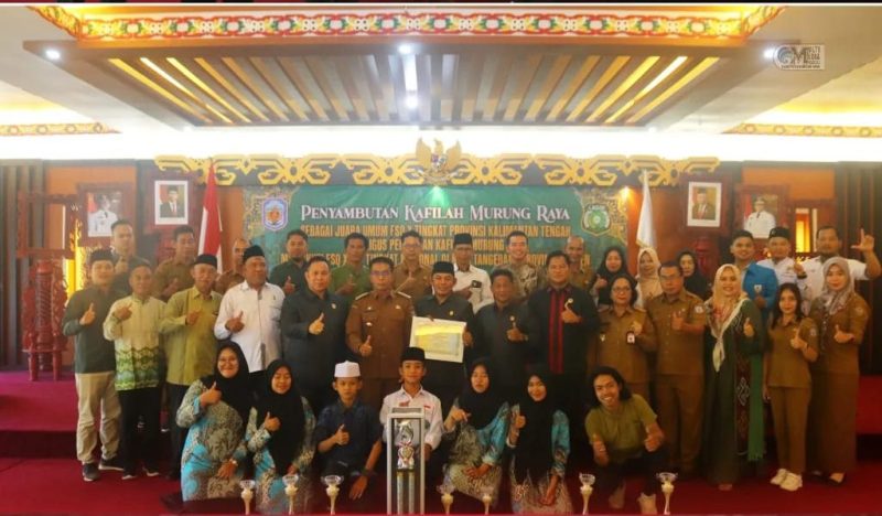Penyambutan Kafilah Juara Umum dan Pelepasan Kafilah FSQ Tingkat Nasional. Foto : Ist