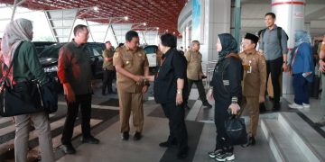 Wagub Edy Pratowo Sambut Menteri LHK dan Kepala BRGM RI