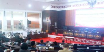Gelar Paripurna, DPRD dan Pj Bupati Mura Teken Nota Kesepakatan KUA PPAS 2024