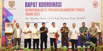 Wagub H Edy Pratowo Buka Rakor Keprotokolan se-Kalteng
