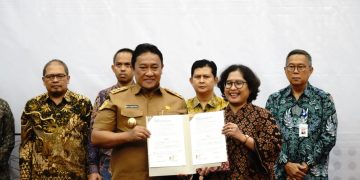 Wagub Edy Pratowo Hadiri Penandatanganan Naskah Kesepakatan Bersama Pengampuan Layanan Prioritas di Kalteng