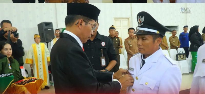 Pelantikan Kades Serentak di Kabupaten Murung Raya oleh Bupati Perdie M Yoseph