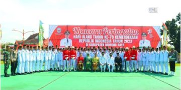 Paskibraka Murung Raya Sukses Kibarkan Sang Merah Putih