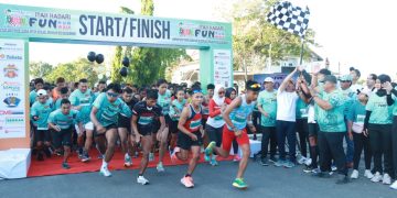 Gubernur Sugianto Sabran Lepas Fun Run Fun Walk 5 K dan 3 K