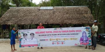 Disbudpar Kalteng Pasang Spanduk Sapta Pesona dan Imbauan CHSE di Lokasi Wisata