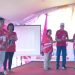 Kepala Satpol PP Kalteng, Baru I. Sangkai (dua dari kanan) mewakili Gubernur Kalteng membuka turnamen bola voli Soekarno Cup 2023 di lapangan Jalan Soekarno I Kota Palangka Raya, Jumat (25/8/2023) pagi. Foto: fer