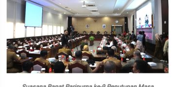 Nuryakin Sampaikan Sambutan Gubernur Pada Rapur ke-9 Penutupan Masa Persidangan III Tahun Sidang 2023 sekaligus Rapur ke-1