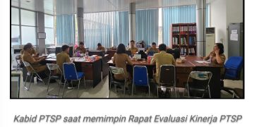 DPMPTSP Gelar Rapat Evaluasi Kinerja PTSP Triwulan IV  Palangka Raya