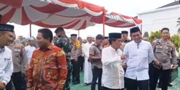 Ketua dan Waket I DPRD Kalteng Hadiri Peresmian Masjid Natabel Jannah