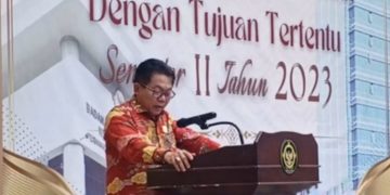 Ketua DPRD Kalteng Hadiri Penyerahan LHP DTT Semester II Tahun 2023