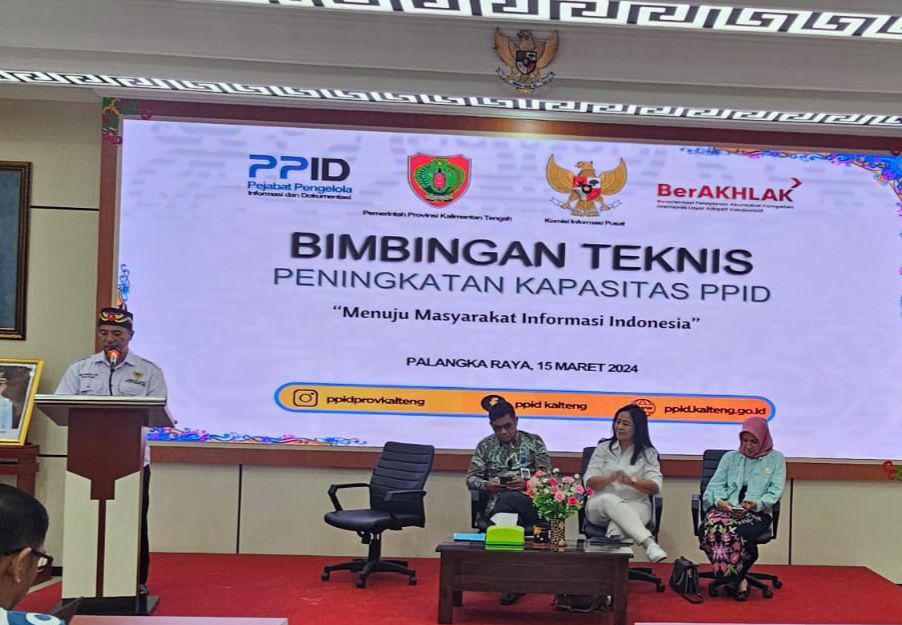 Bimbingan teknis (Bimtek) Peningkatan Kapasitas PPID se Kalteng