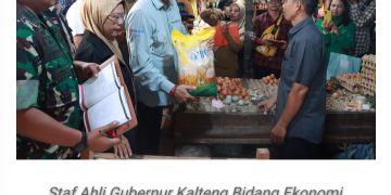 Sahli Gubernur Kalteng Pantauan Harga Pangan Jelang Ramadhan 1445 H