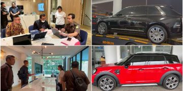 2 Mobil Mewah Milik Tersangka HM Disita