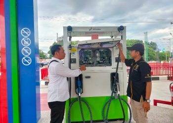 Satreskrim Polresta Palangka Raya Cek SPBU Pastikan Tidak Ada Potensi Kerawanan