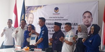 Nadalsyah Pendaftar Pertama Pilgub Kalteng di DPW Partai Nasdem Kalteng