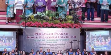 Perayaan Paskah Komisi Pelayanan Usia Indah Resort GKE Palangka Raya