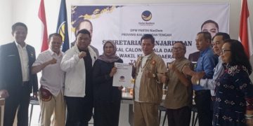 Yuandrias Daftarkan Sebagai Bacalon Gubernur Kalteng ke DPW Partai Nasdem Kalteng