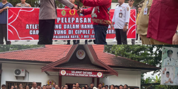 Ketum KONI Kalteng Lepas Training Center Pelatprov Atlet Dayung ke Jawa Barat.