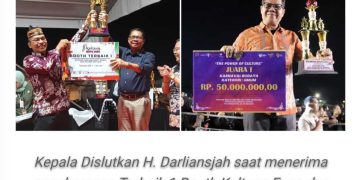 Dislutkan Raih Double Winners Terbaik 1 Booth Kalteng Expo dan Juara 1 Karnaval Budaya