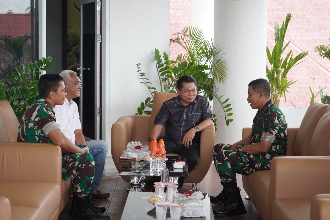 Ketua DPRD Kalteng, H Wiyatno, menerima kunjungan Danrem 102 PP