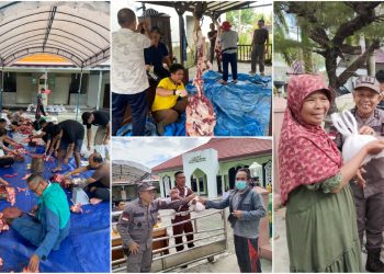 Kejati Kalteng Berbagi Daging Kurban Bentuk Kepedulian Terhadap Sesama