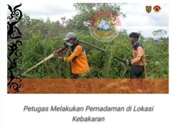 BPBPK Kalteng Dukung Pemadaman Karhutla di Desa Tumbang Nusa