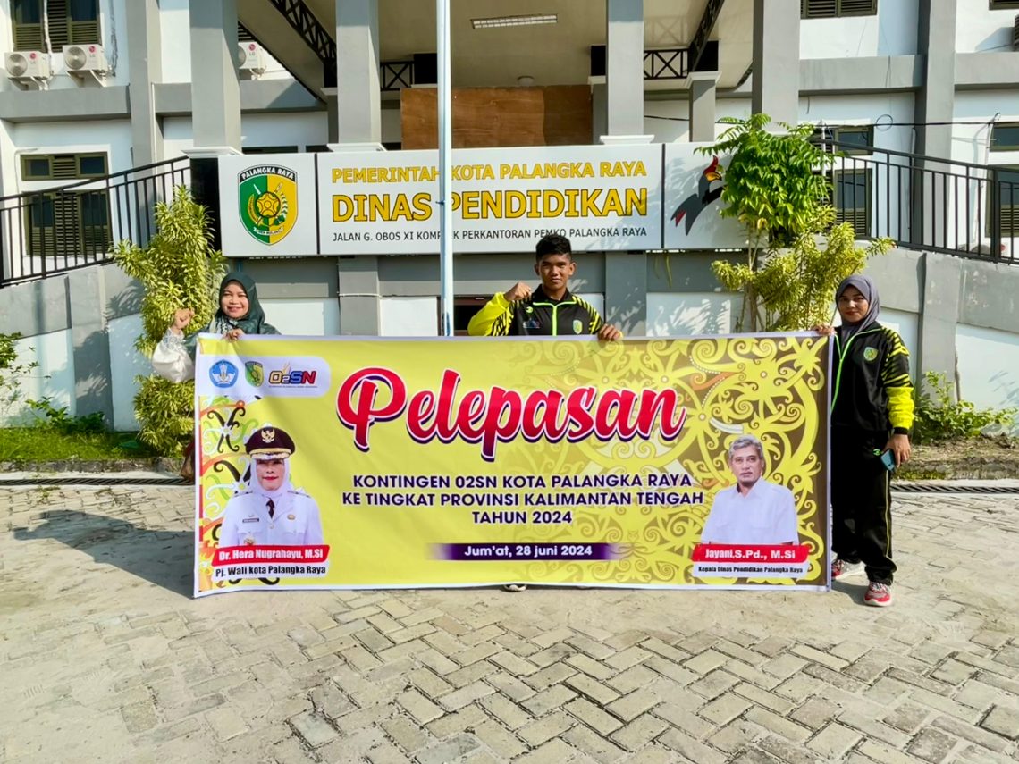 Rizky Aditya mengikuti  Apel Pelepasan Kontingen O2SN Kota Palangka Raya ke Tingkat Provinsi Kalimantan Tengah, Jumat (28/06/2024) di halaman Dinas Pendidikan Kota Palangka Raya JI. G.Obos XI Komplek Perkantoran Pemerintah Kota Palangka Raya.