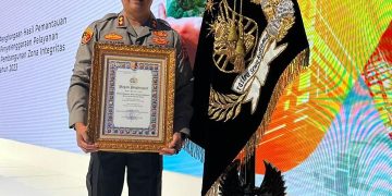 Kapolres Lamandau Terima Penghargaan WBK 2023 di Musrenbang Polri