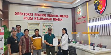 Garda Antang Patahu Laporkan Akun Iber Nahason ke Ditreskrimsus Polda Kalteng