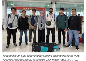 Tim  PON Anggar Kalteng ke Bandung