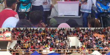 Ribuan Warga Ikuti Jalan Sehat Barsel Gemilang