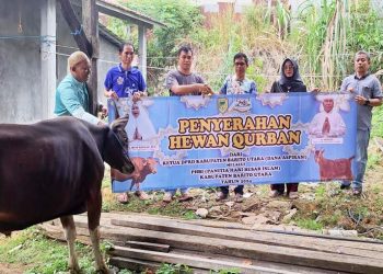 Ketua DPRD Barito Utara serahkan tiga sapi kurban ke Setwan