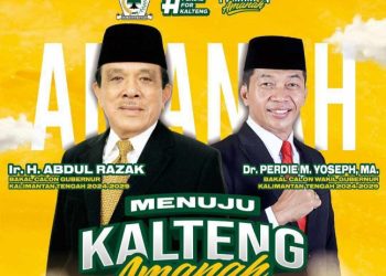 Golkar Resmi Rekom Abdul Razak – Perdie M. Yoseph di Pilkada Kalteng