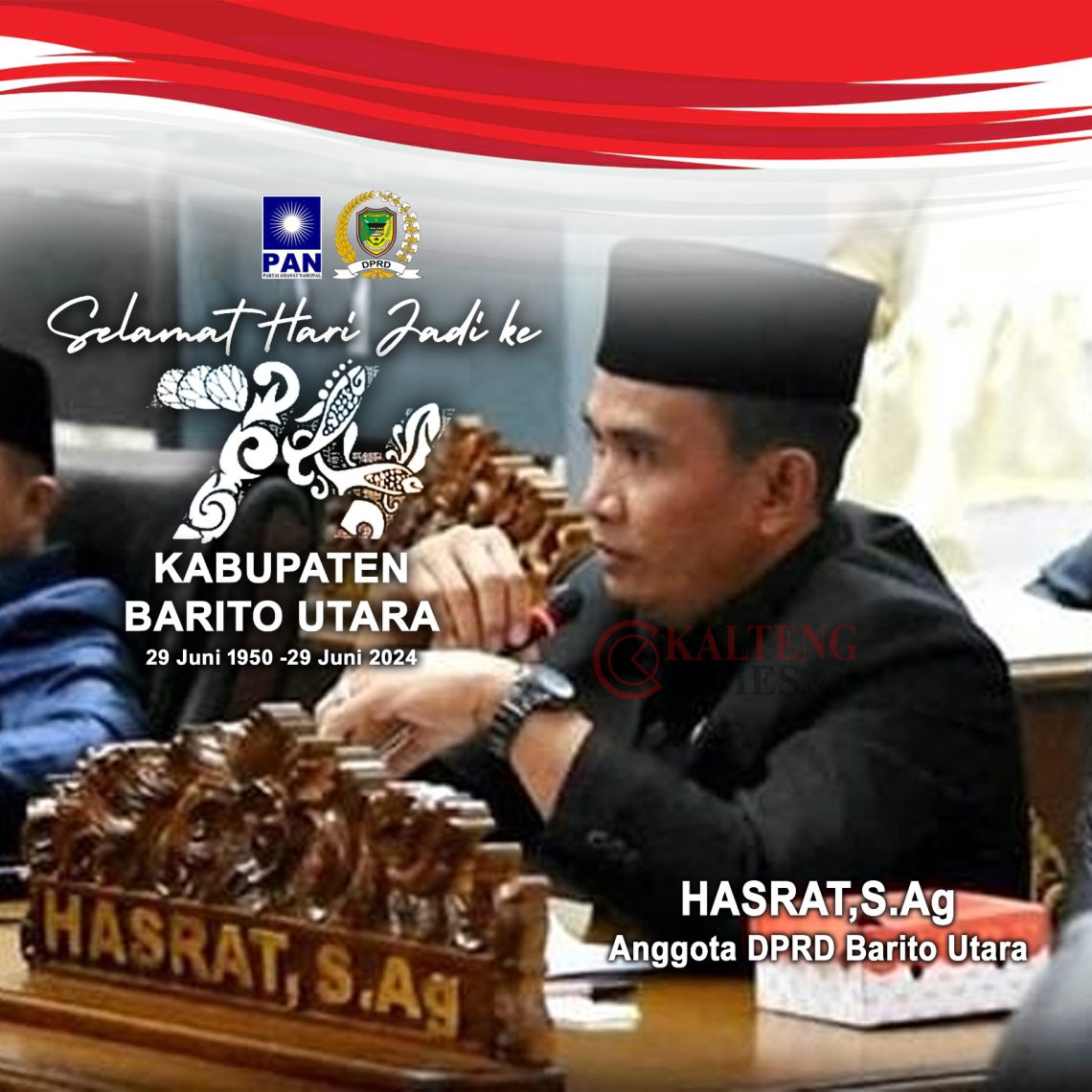 Anggota DPRD Kabupaten Barito Utara, Hasrat, S.Ag