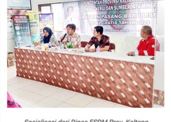 Dinas ESDM Sosialisasi Bantuan Pasang Baru Listrik di Kelurahan Pahandut Seberang