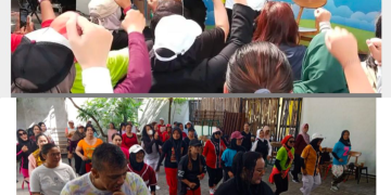 Meriah, Masyarakat Ikuti Zumba dan Ngopi Bareng Willy-Habib