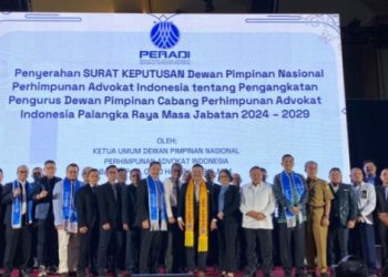 Lantik DPC Peradi Palangka Raya, Otto Hasibuan: Jadikan Peradi Rumah Memperjuangkan Keadilan