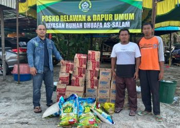 Gerakan SMSI Murung Raya Peduli, Salurkan Bantuan Sembako untuk Warga Terdampak Banjir