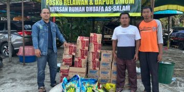 Gerakan SMSI Murung Raya Peduli, Salurkan Bantuan Sembako untuk Warga Terdampak Banjir