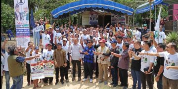 Warga Transmigrasi Desa Fajar Harapan Gumas Siap Menangkan Willy Habib