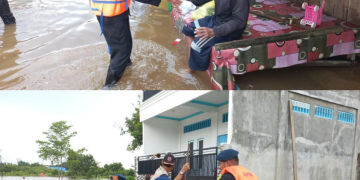 Ratusan warga terdampak Banjir, Satbrimob Polda Kalteng Bantu Evakuasi dan Distribusi Bantuan di Murung Raya